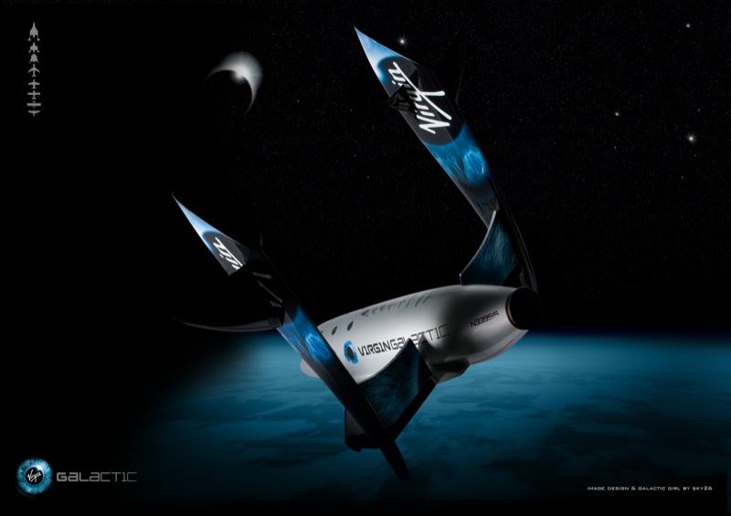 Illustration for article titled Virgin Galactic Unveils Spaceships That'll Take Passengers Up in 2009